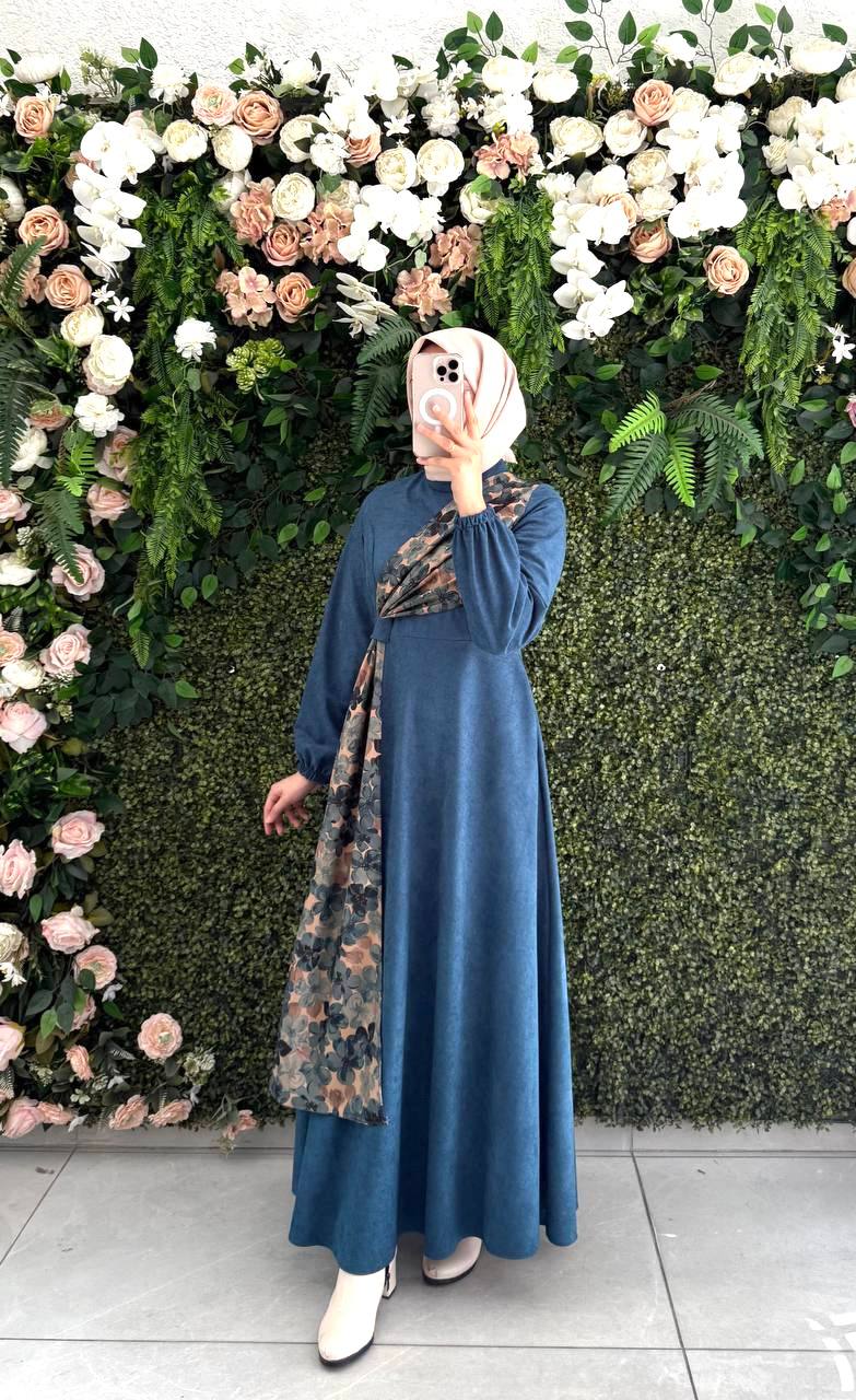 Star Süet elbise 8136