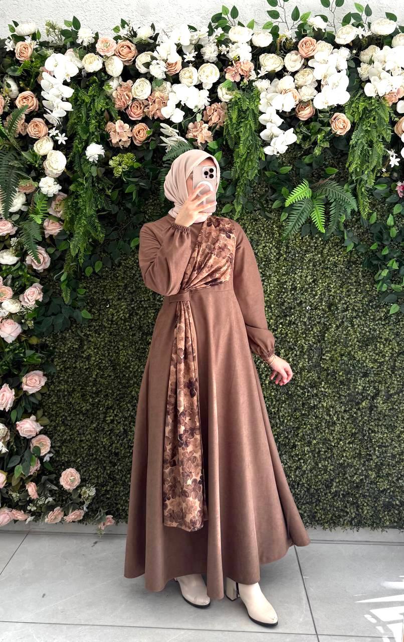 Star Süet elbise 8136