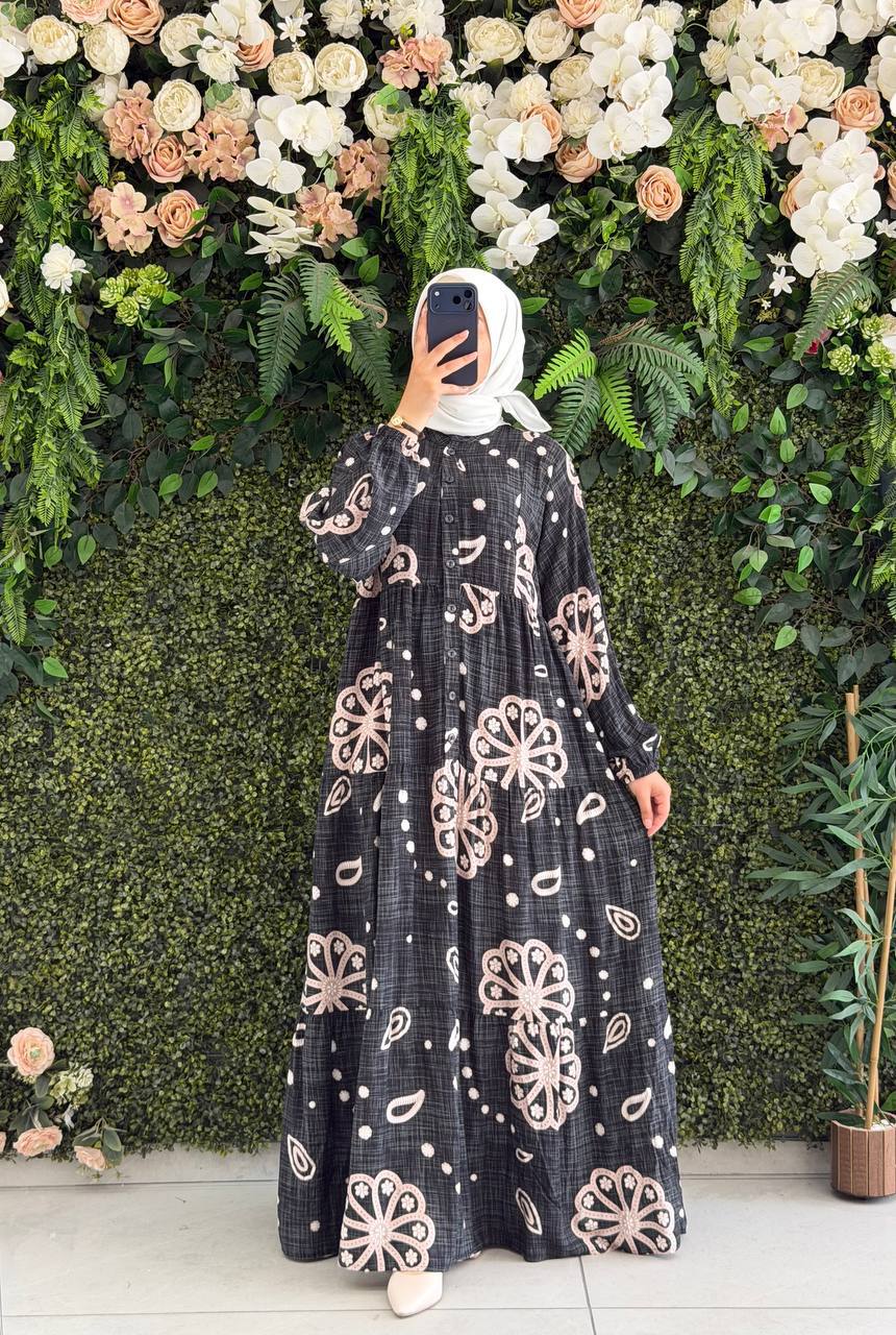 Viscon Elbise 9215 - Moda Fatma