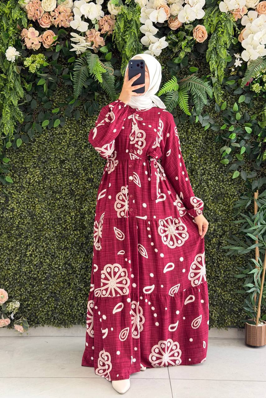 Viscon Elbise 9215 - Moda Fatma