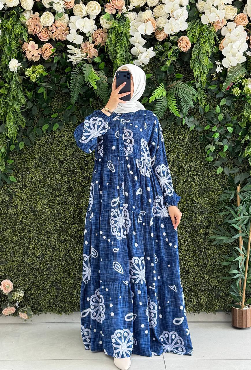 Viscon Elbise 9215 - Moda Fatma