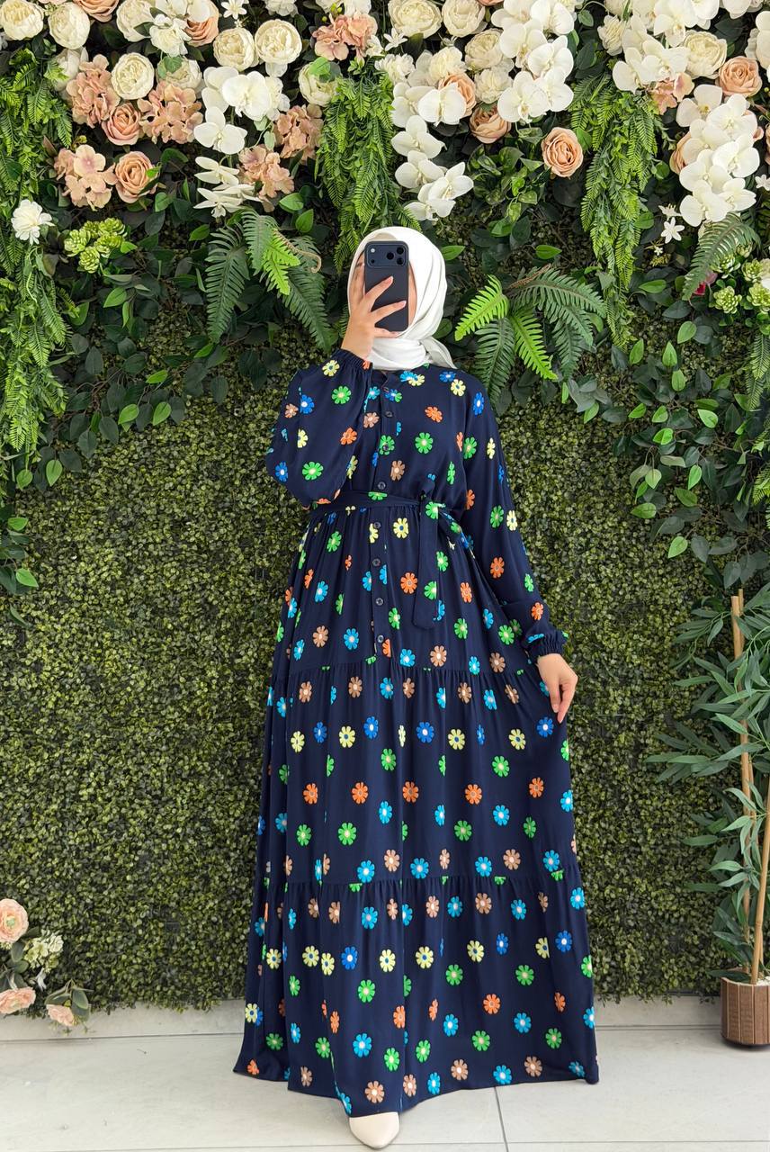 Viscon Elbise 9215 - Moda Fatma