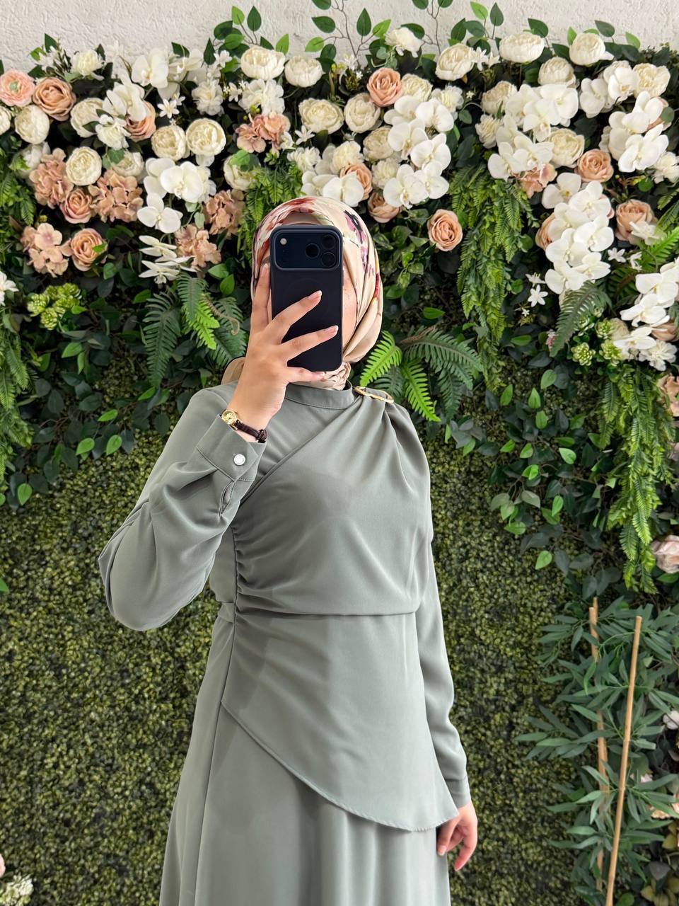 Kristal Krep Elbise 9286