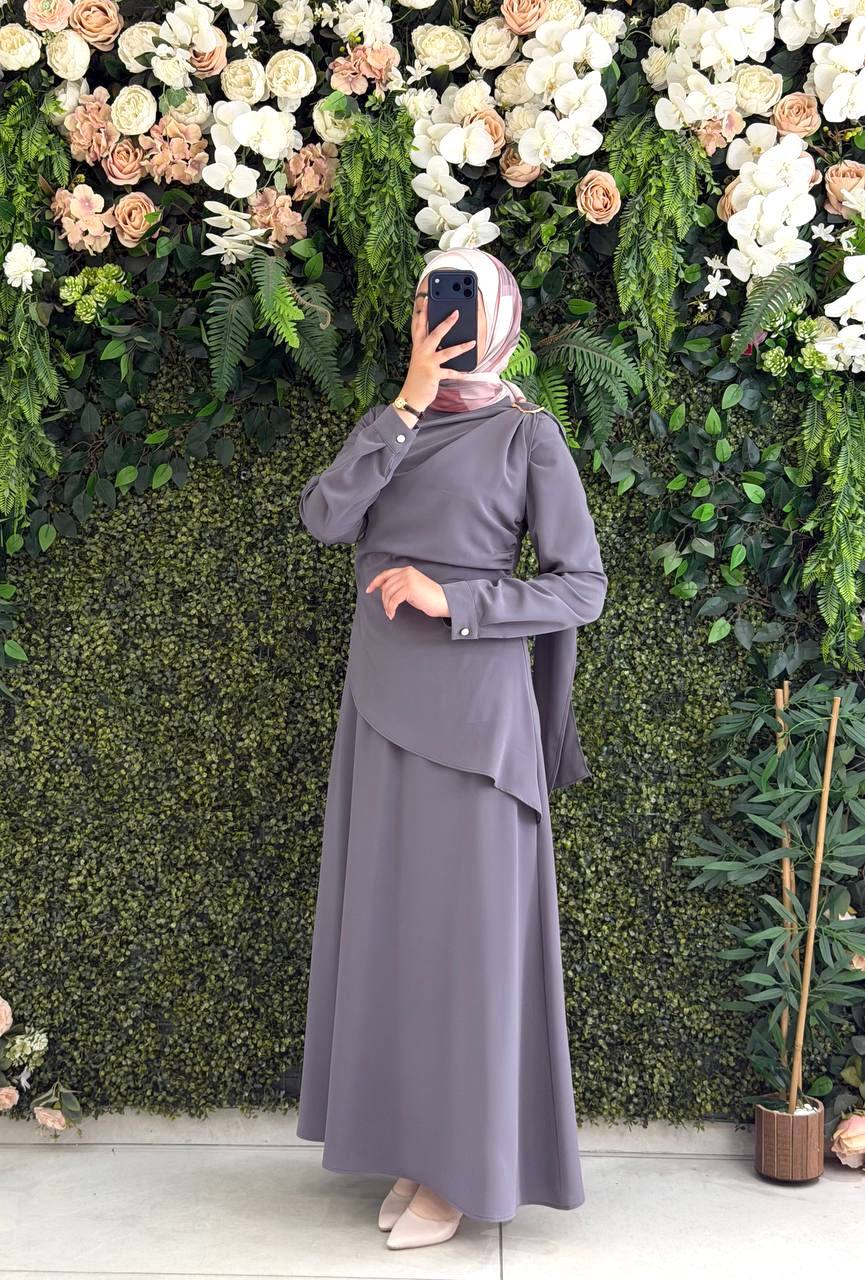 Kristal Krep Elbise 9286