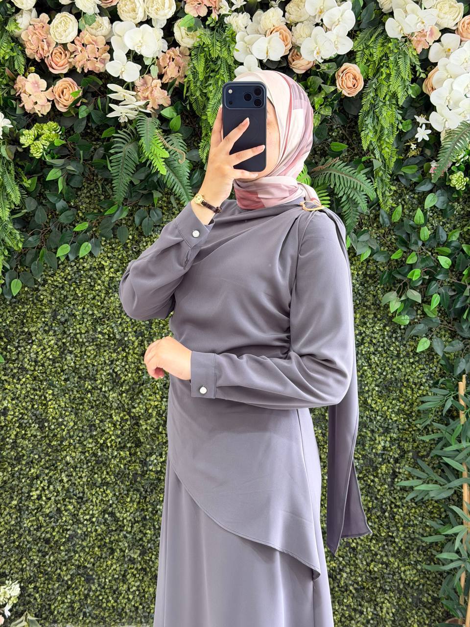 Kristal Krep Elbise 9286
