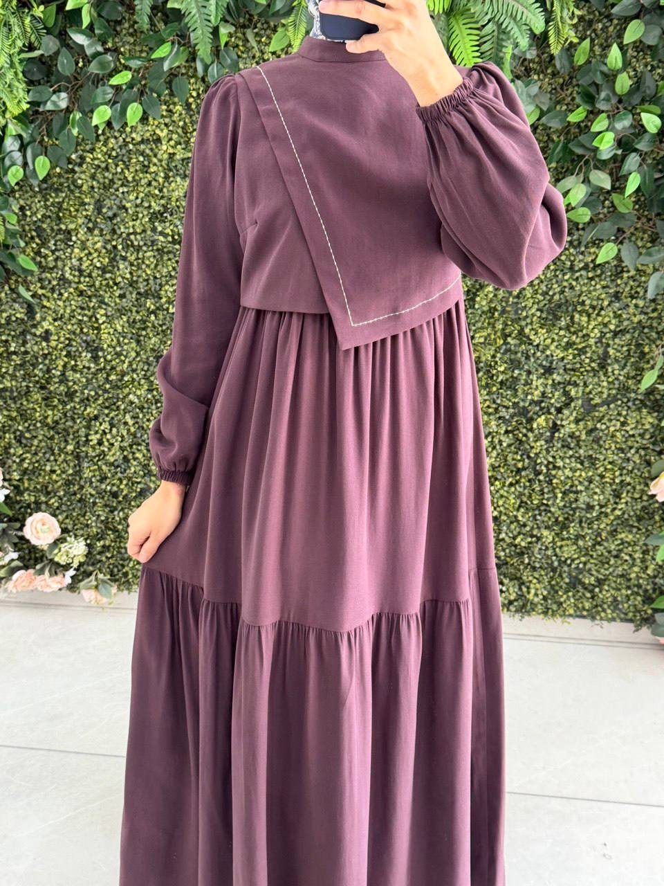 Modal Krep Elbise 9204