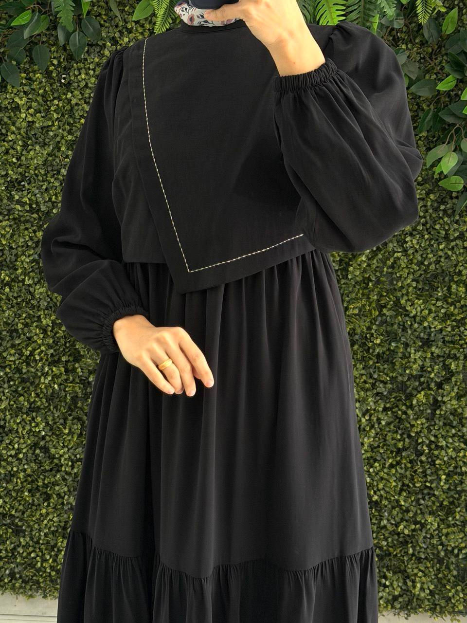 Modal Krep Elbise 9204