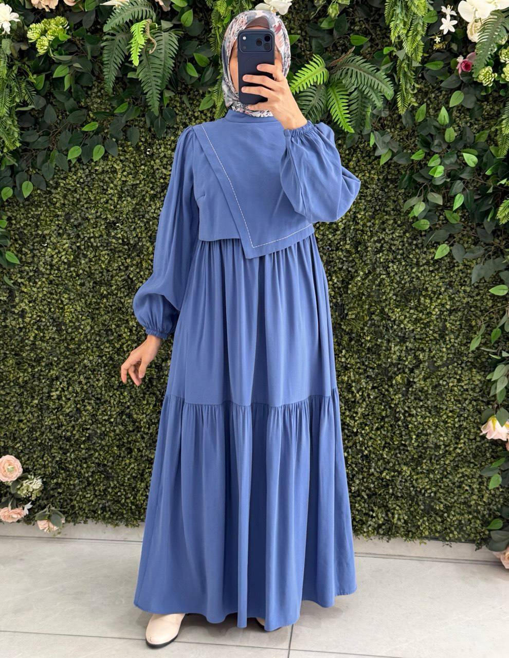 Modal Krep Elbise 9204