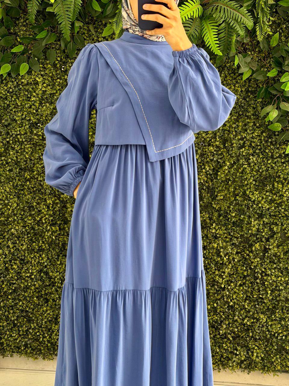 Modal Krep Elbise 9204