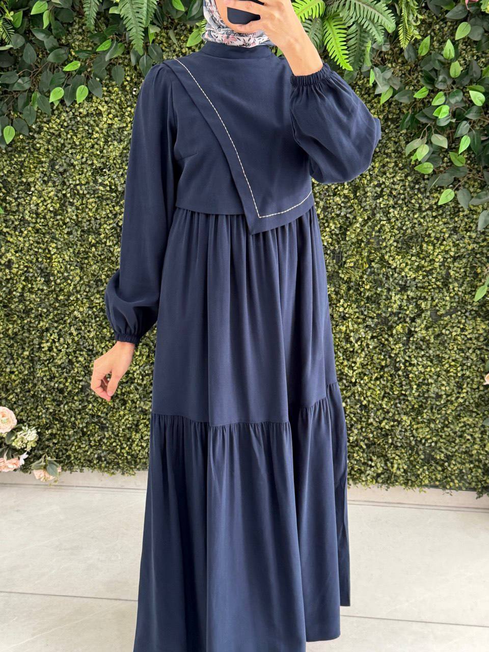 Modal Krep Elbise 9204