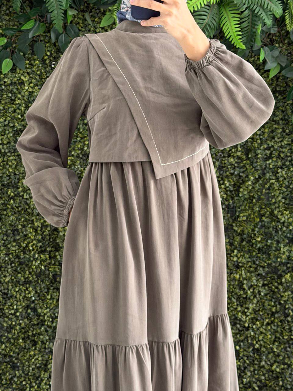 Modal Krep Elbise 9204