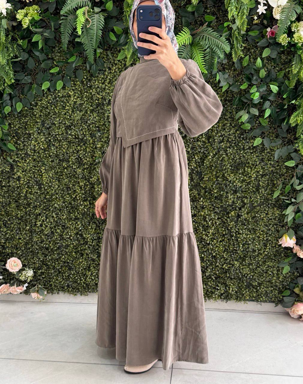 Modal Krep Elbise 9204