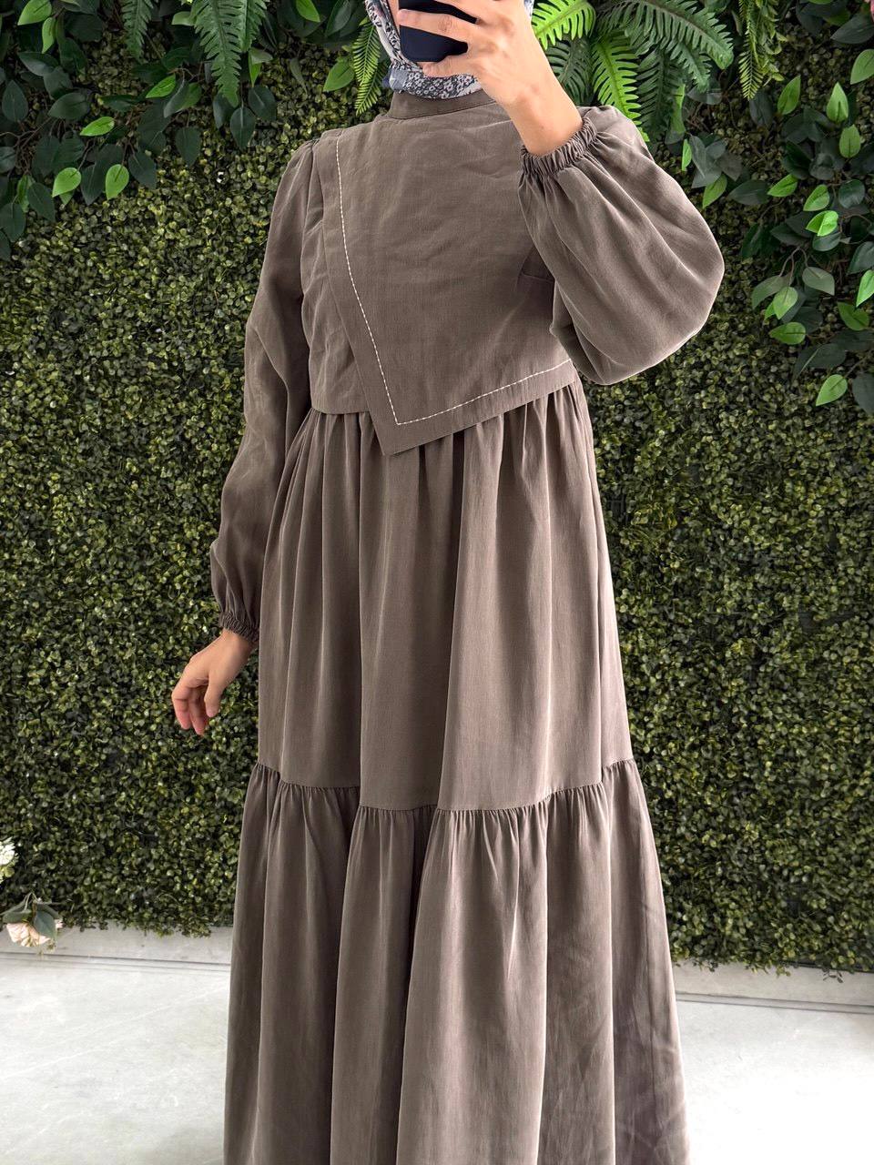 Modal Krep Elbise 9204