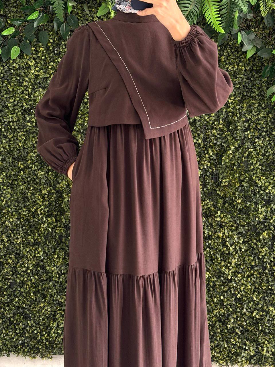 Modal Krep Elbise 9204