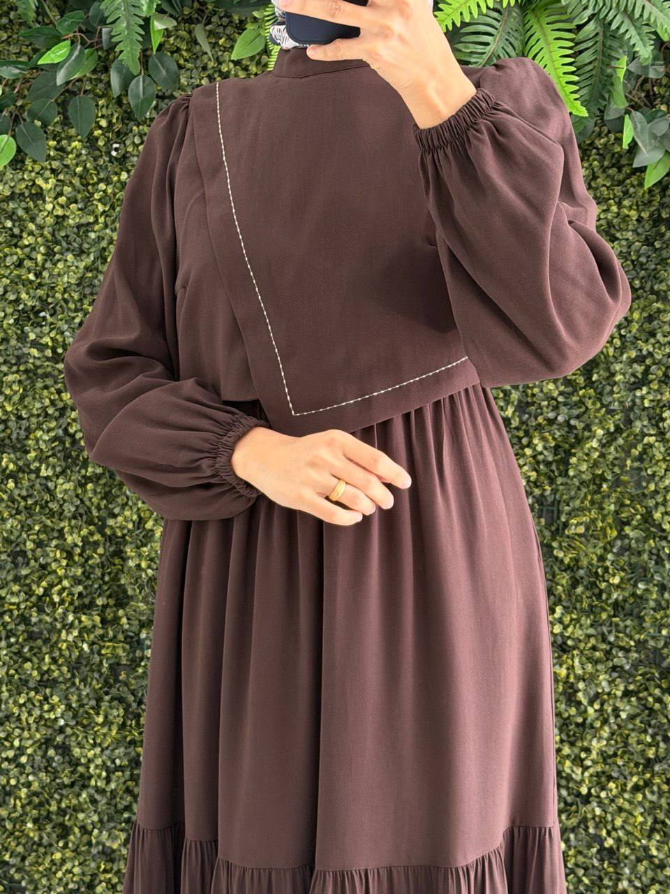 Modal Krep Elbise 9204