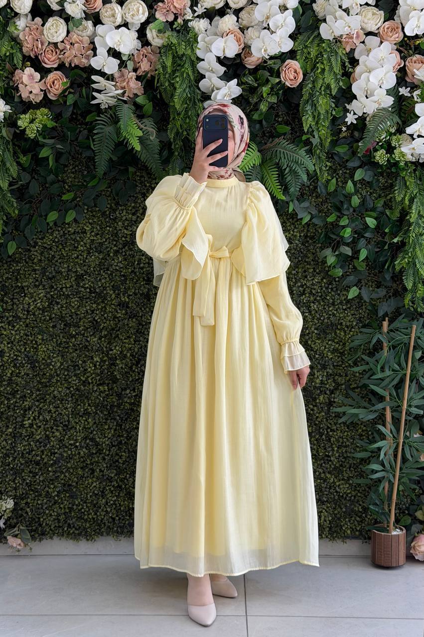 Şifon Harmosa Elbise 9287 - Moda Fatma