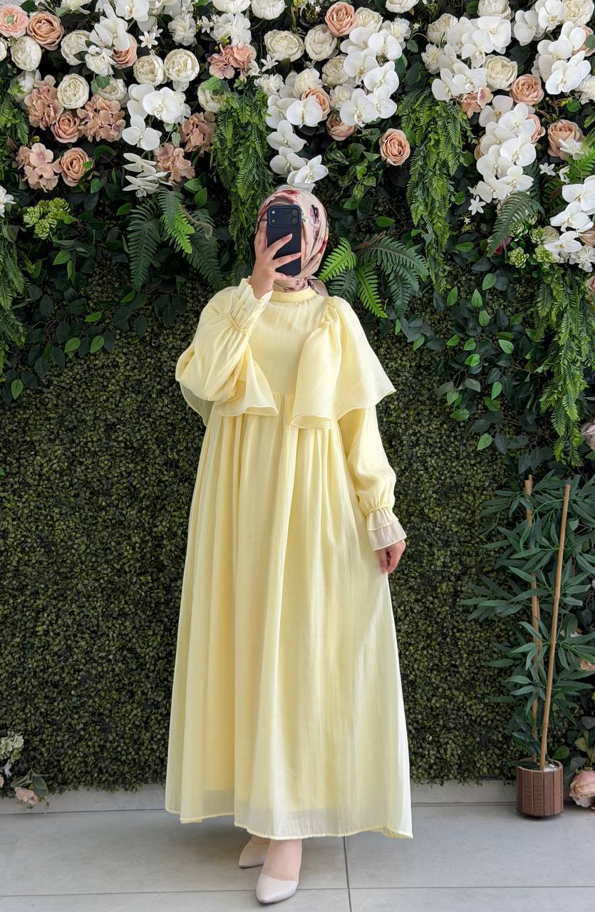 Şifon Harmosa Elbise 9287 - Moda Fatma