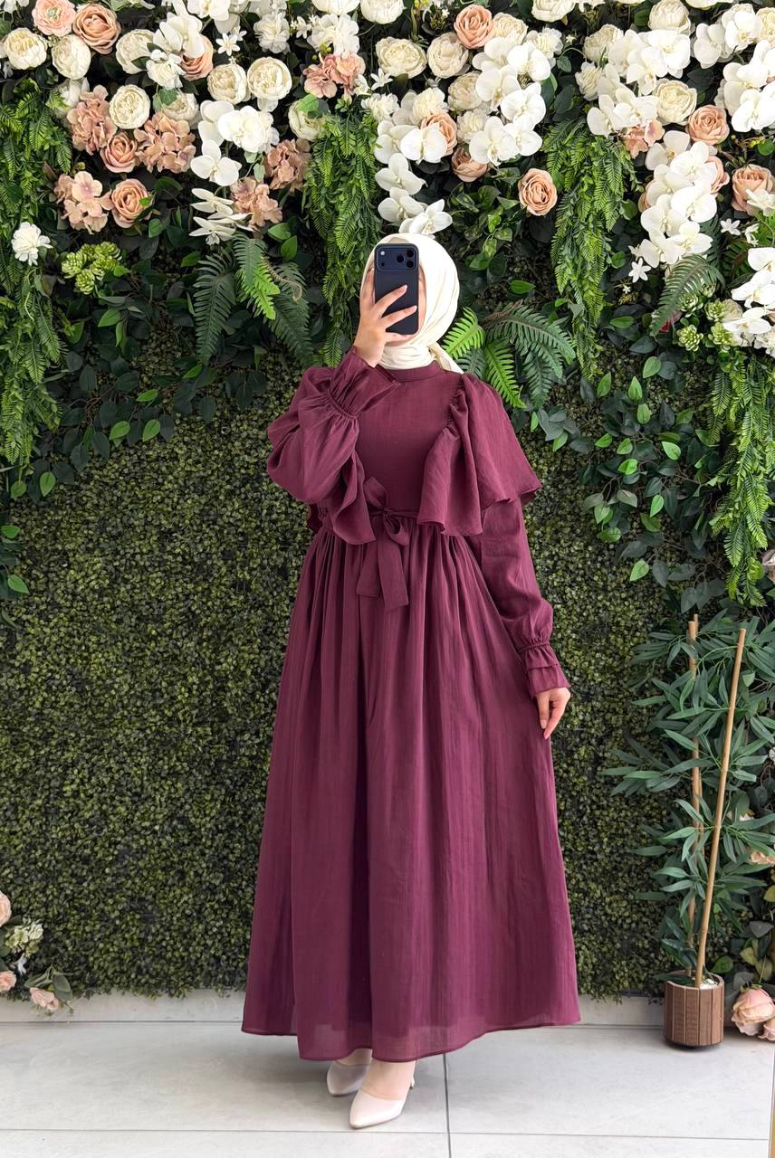 Şifon Harmosa Elbise 9287 - Moda Fatma