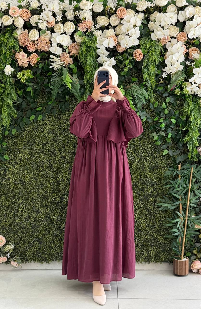 Şifon Harmosa Elbise 9287 - Moda Fatma
