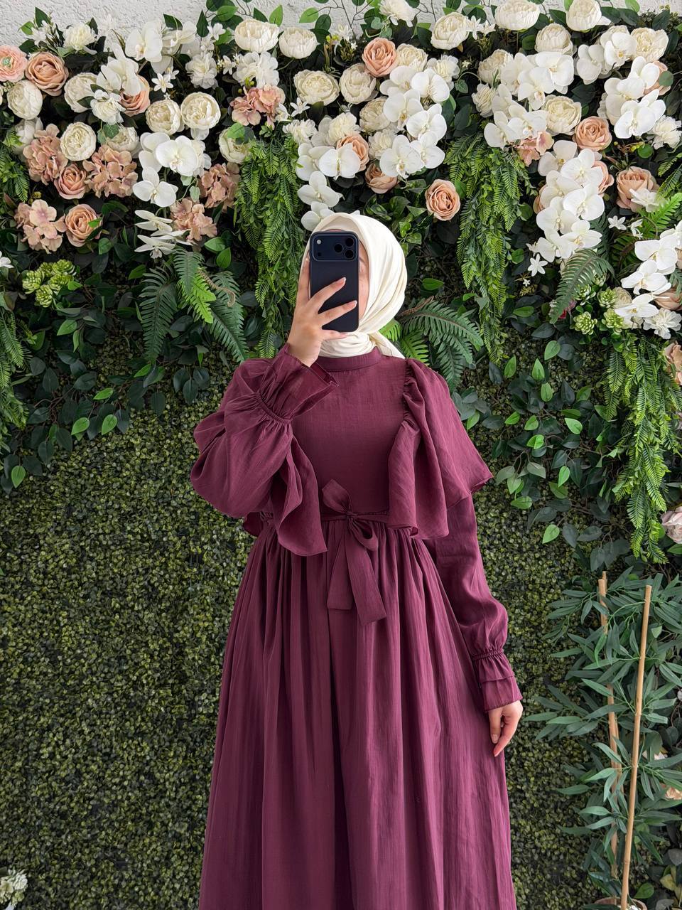 Şifon Harmosa Elbise 9287 - Moda Fatma