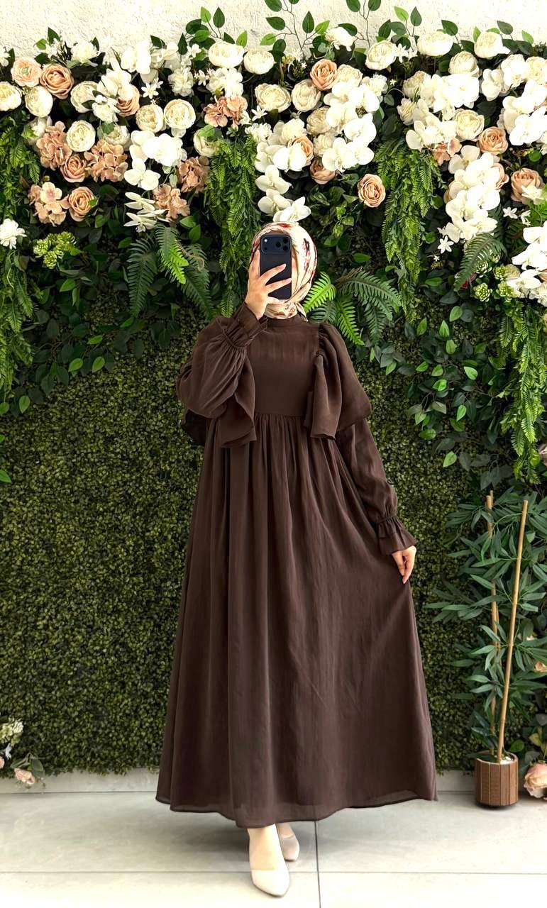 Şifon Harmosa Elbise 9287 - Moda Fatma