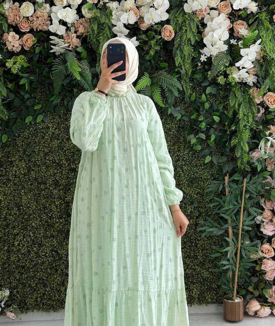 Harmosa astarlı Elbise 9282 - Moda Fatma