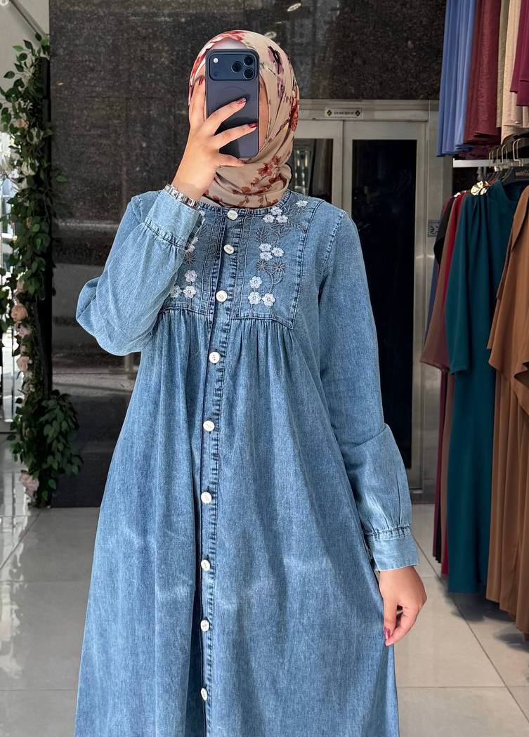 Kot Elbise 2504 J - Moda Fatma