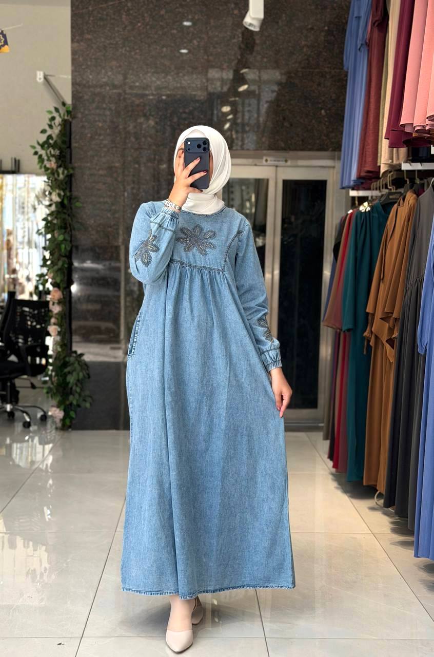 Kot Elbise 2624 J - Moda Fatma