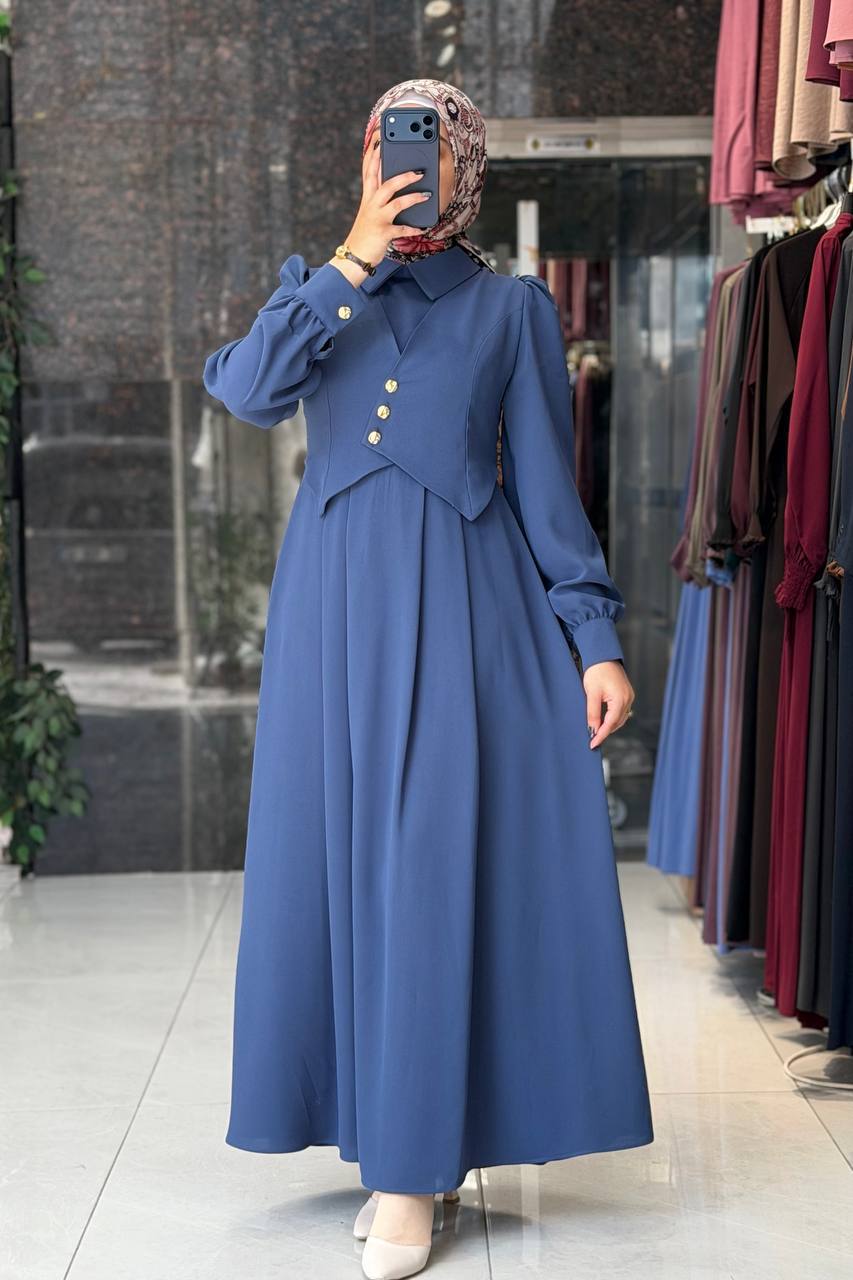 Polo Elbise 9240 - Moda Fatma