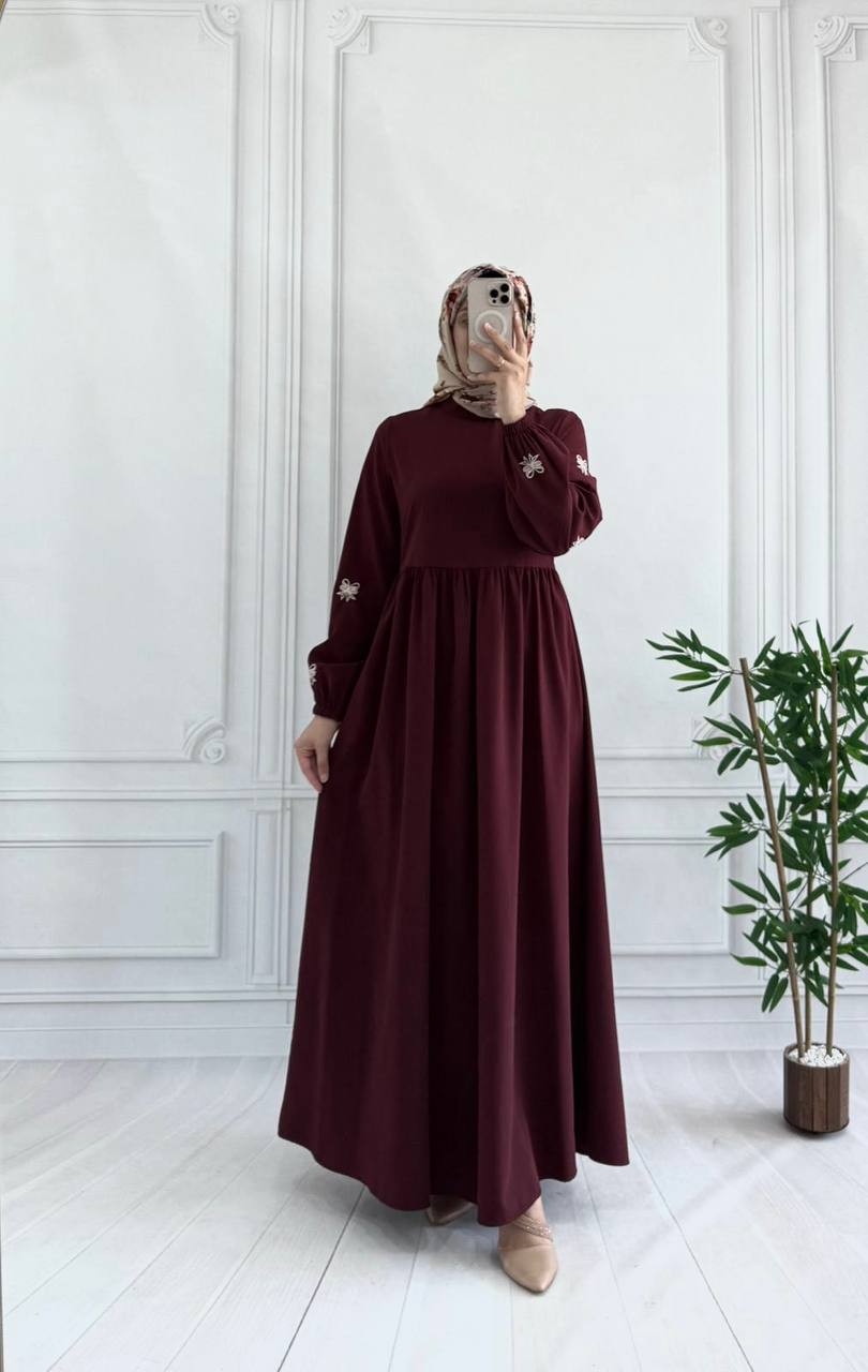 modal elbise 8028