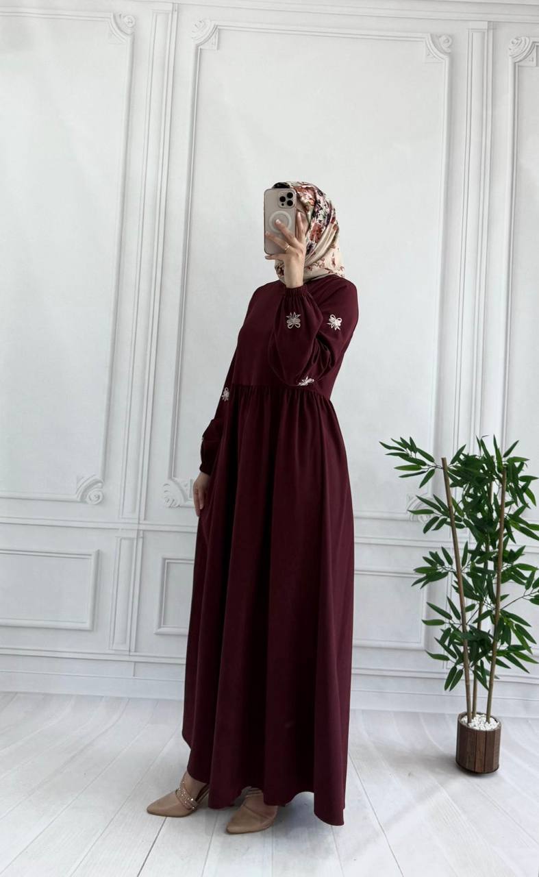 modal elbise 8028