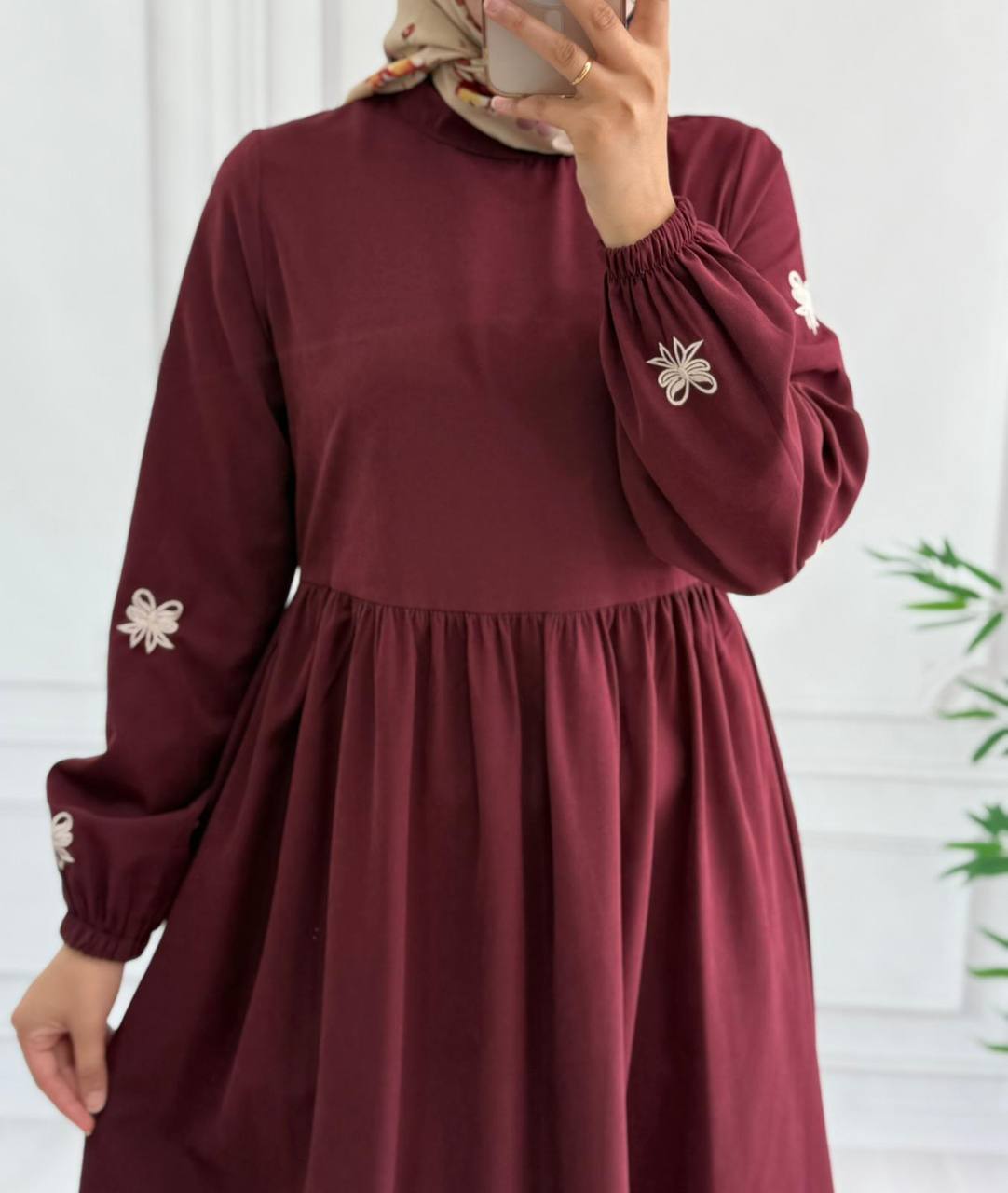 modal elbise 8028