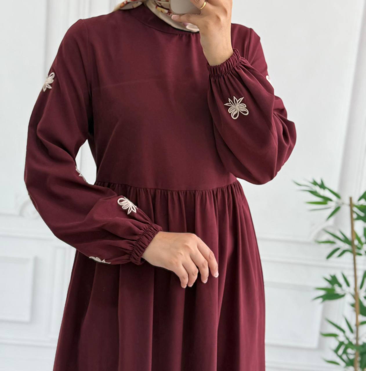 modal elbise 8028