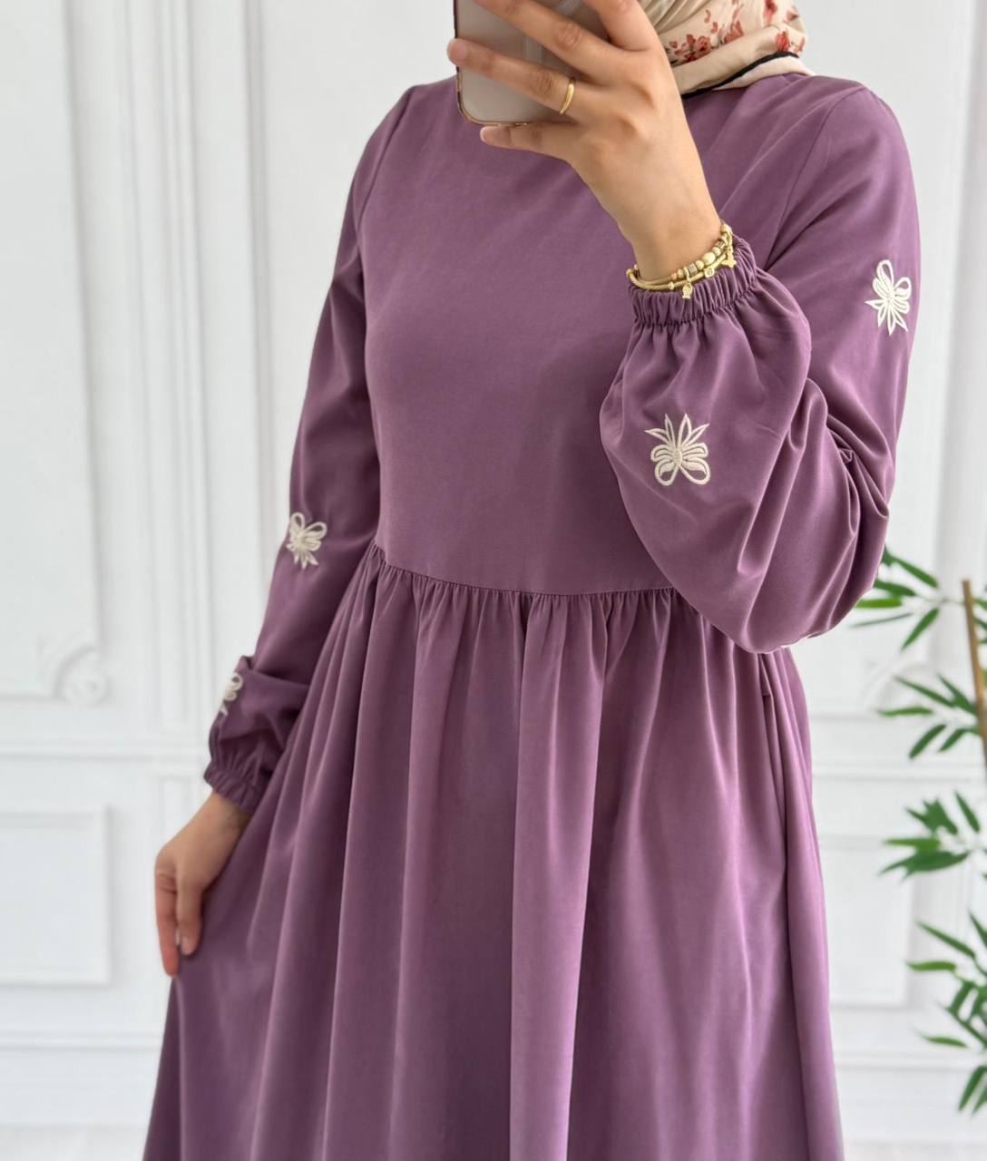 modal elbise 8028