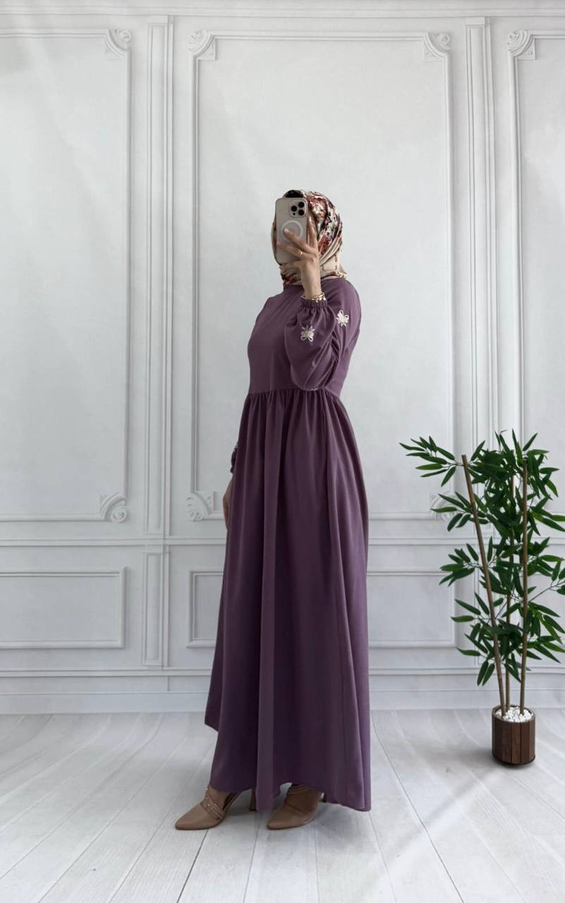 modal elbise 8028