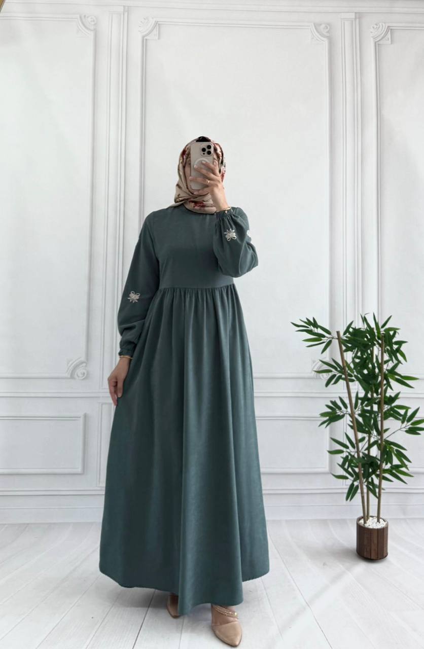 modal elbise 8028