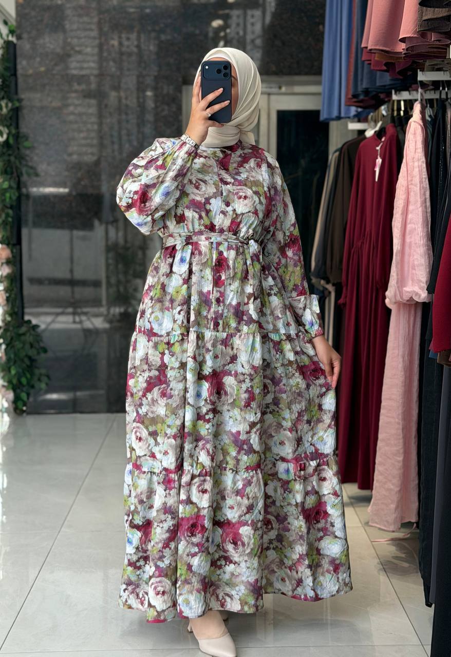 modal dijital elbise 9215Ç - Moda Fatma
