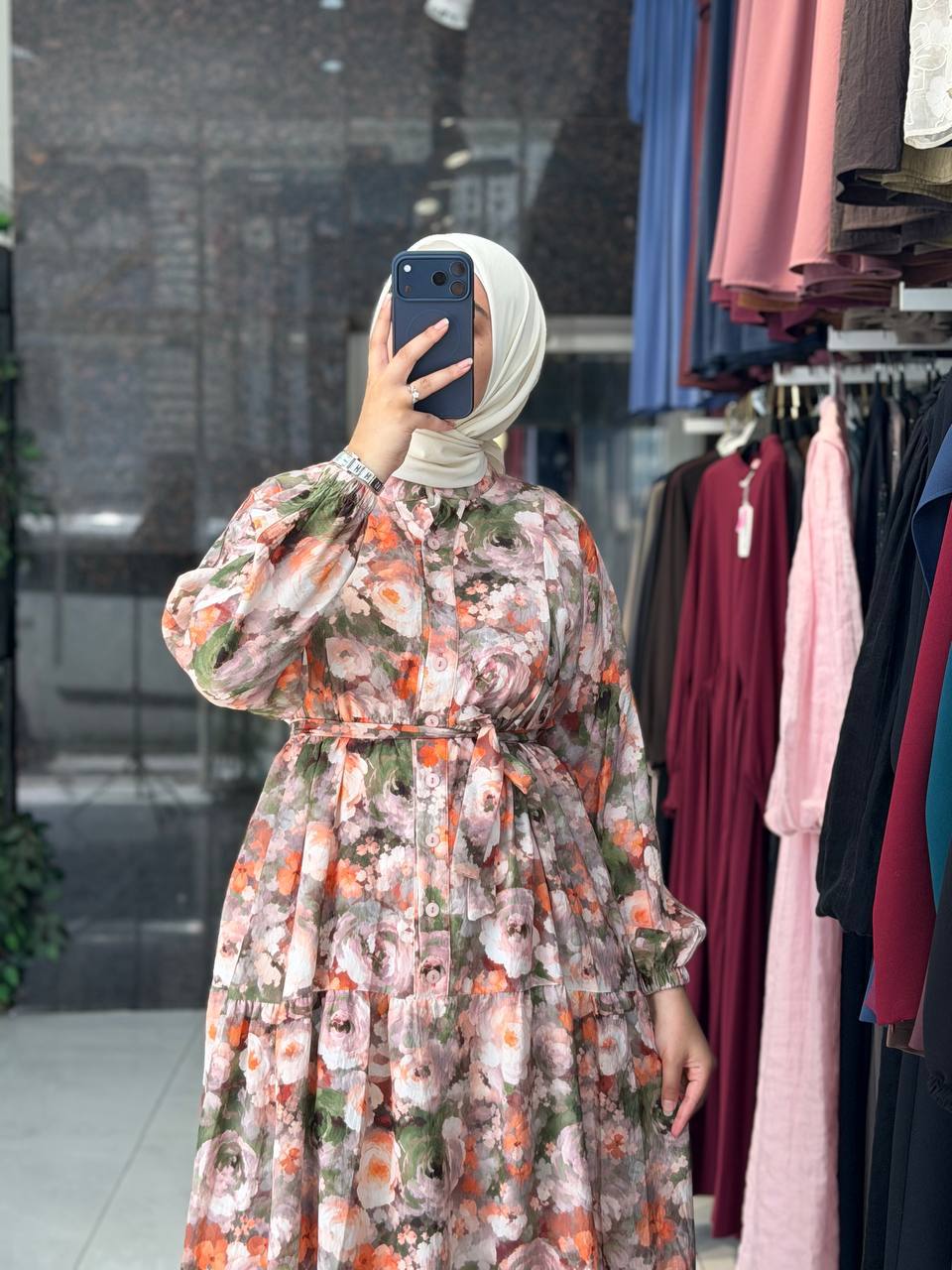 modal dijital elbise 9215Ç - Moda Fatma