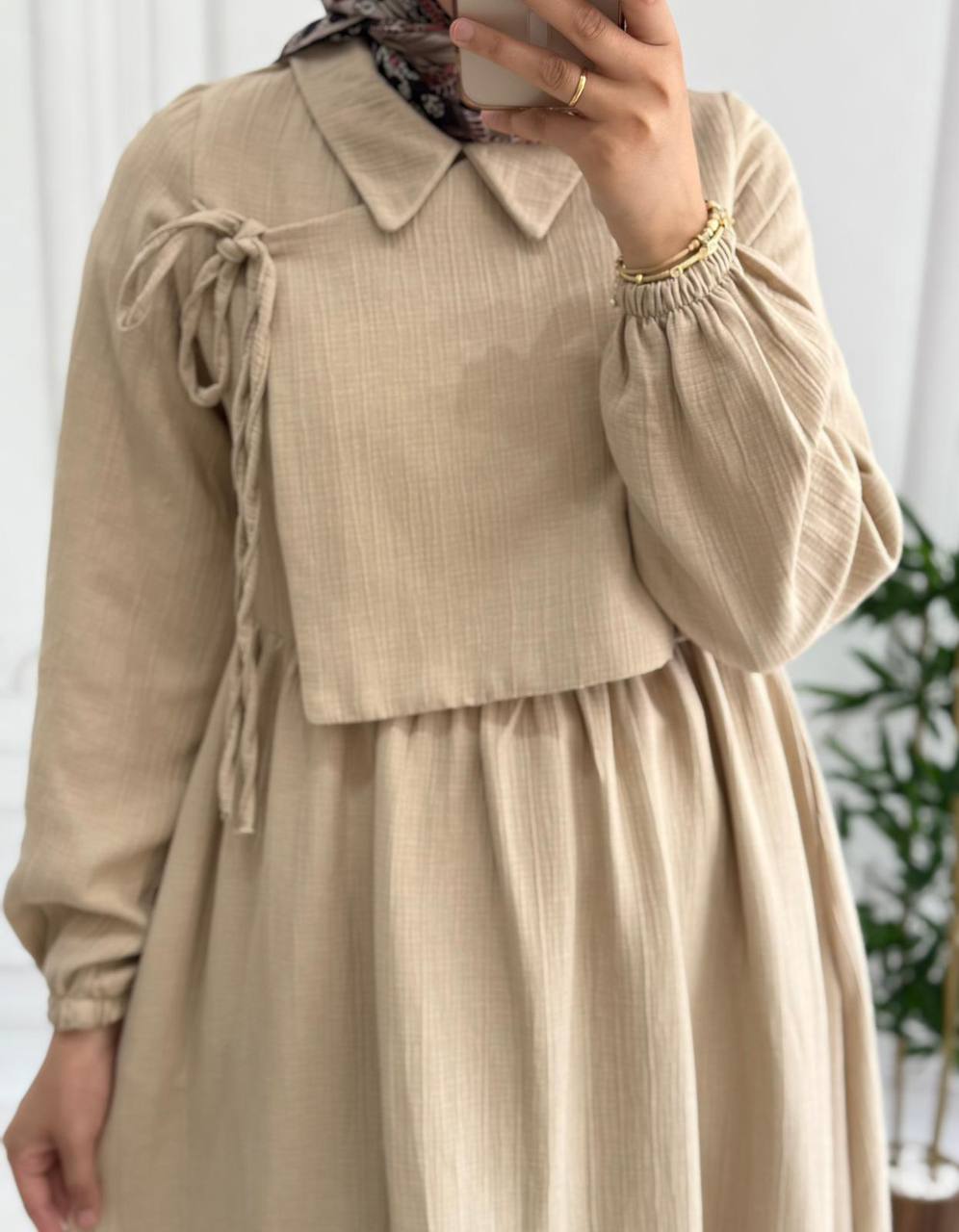 Müslin Elbise 8043