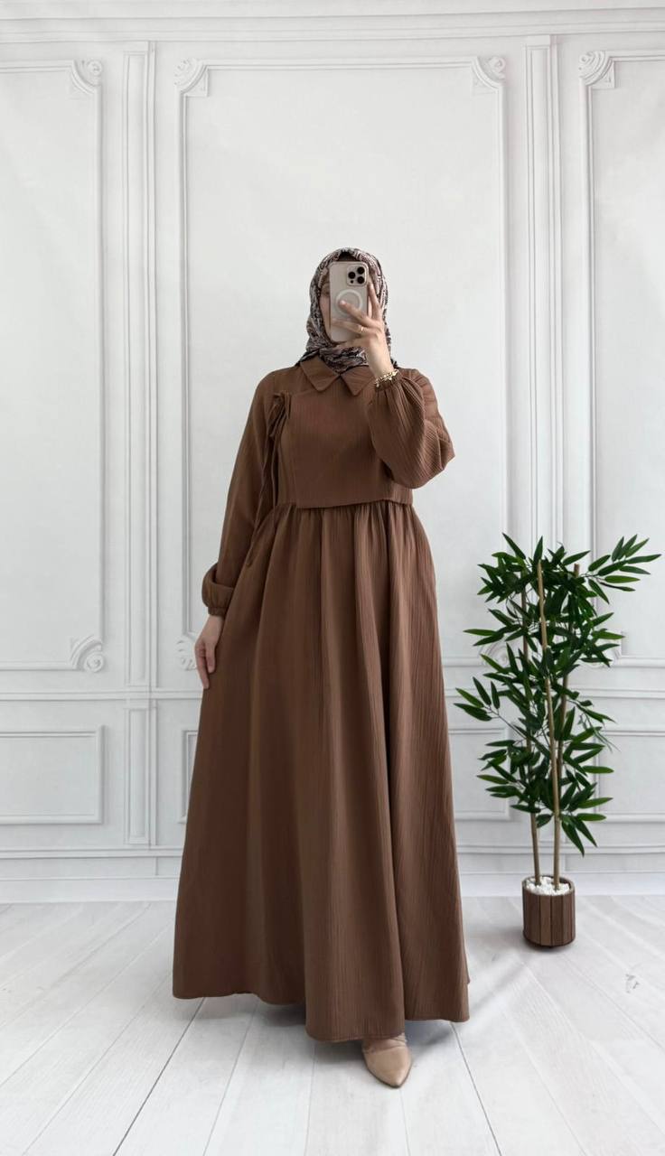 Müslin Elbise 8043