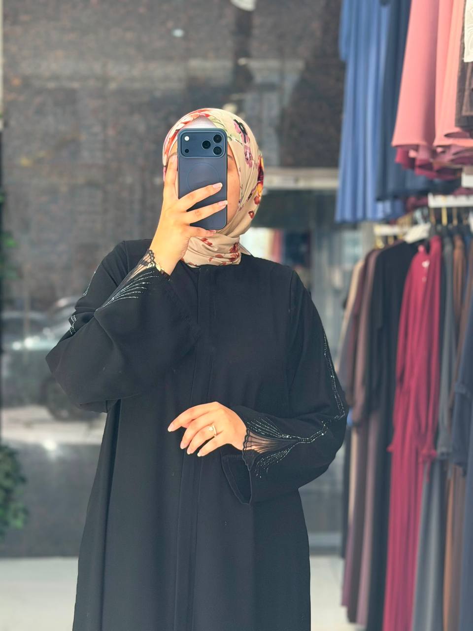 Medine İpek ferace 9303