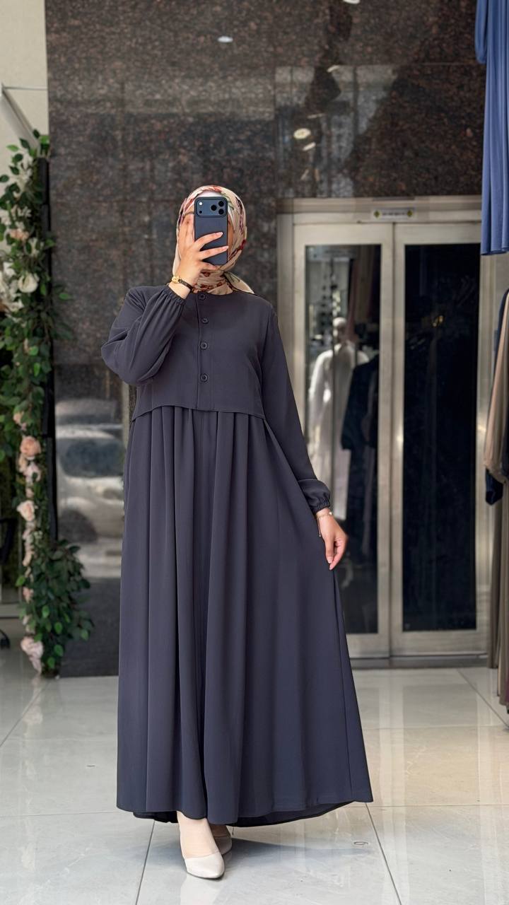 Lara Krep Elbise 1055