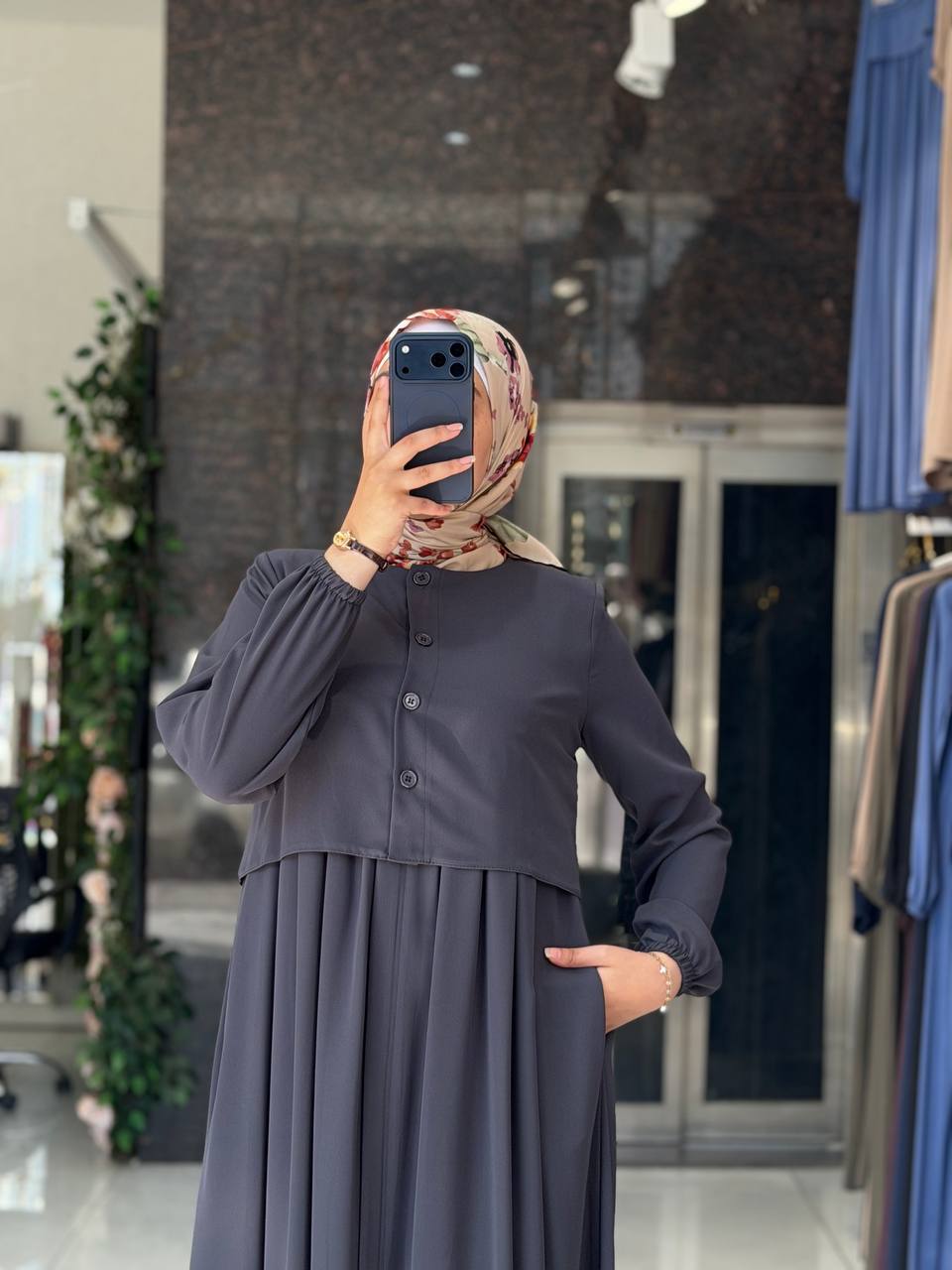 Lara Krep Elbise 1055