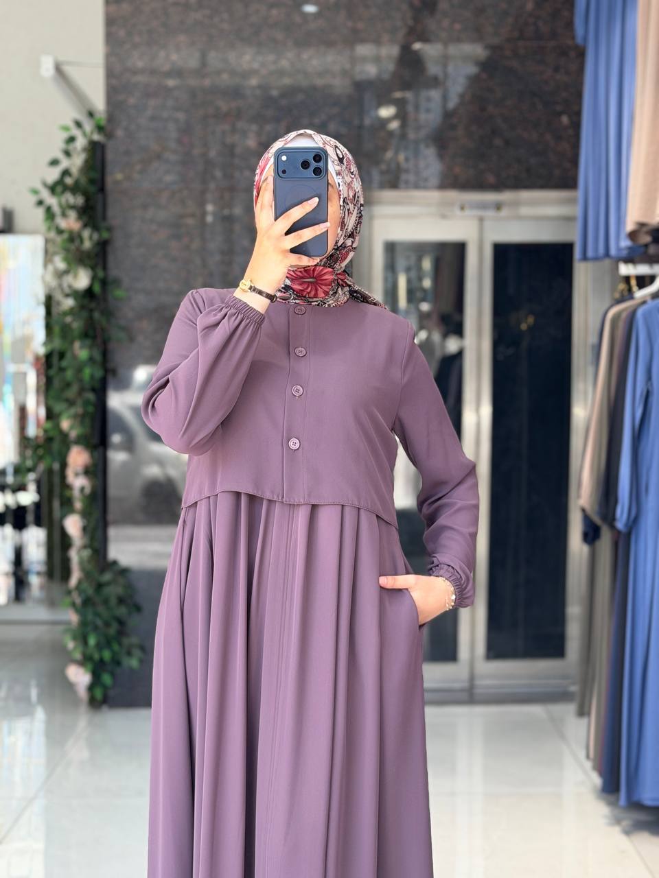 Lara Krep Elbise 1055