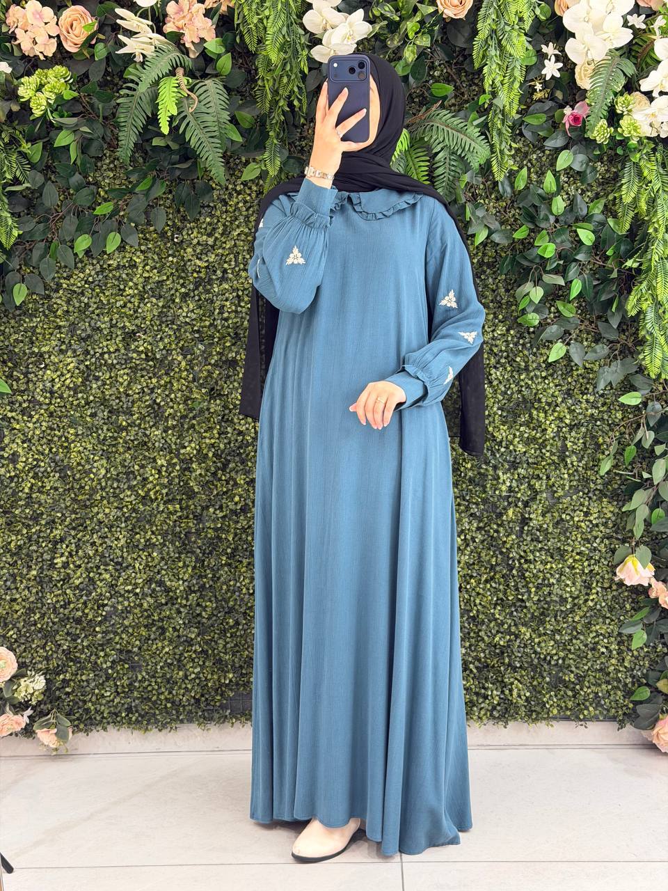 Modal Kupra Elbise 9157