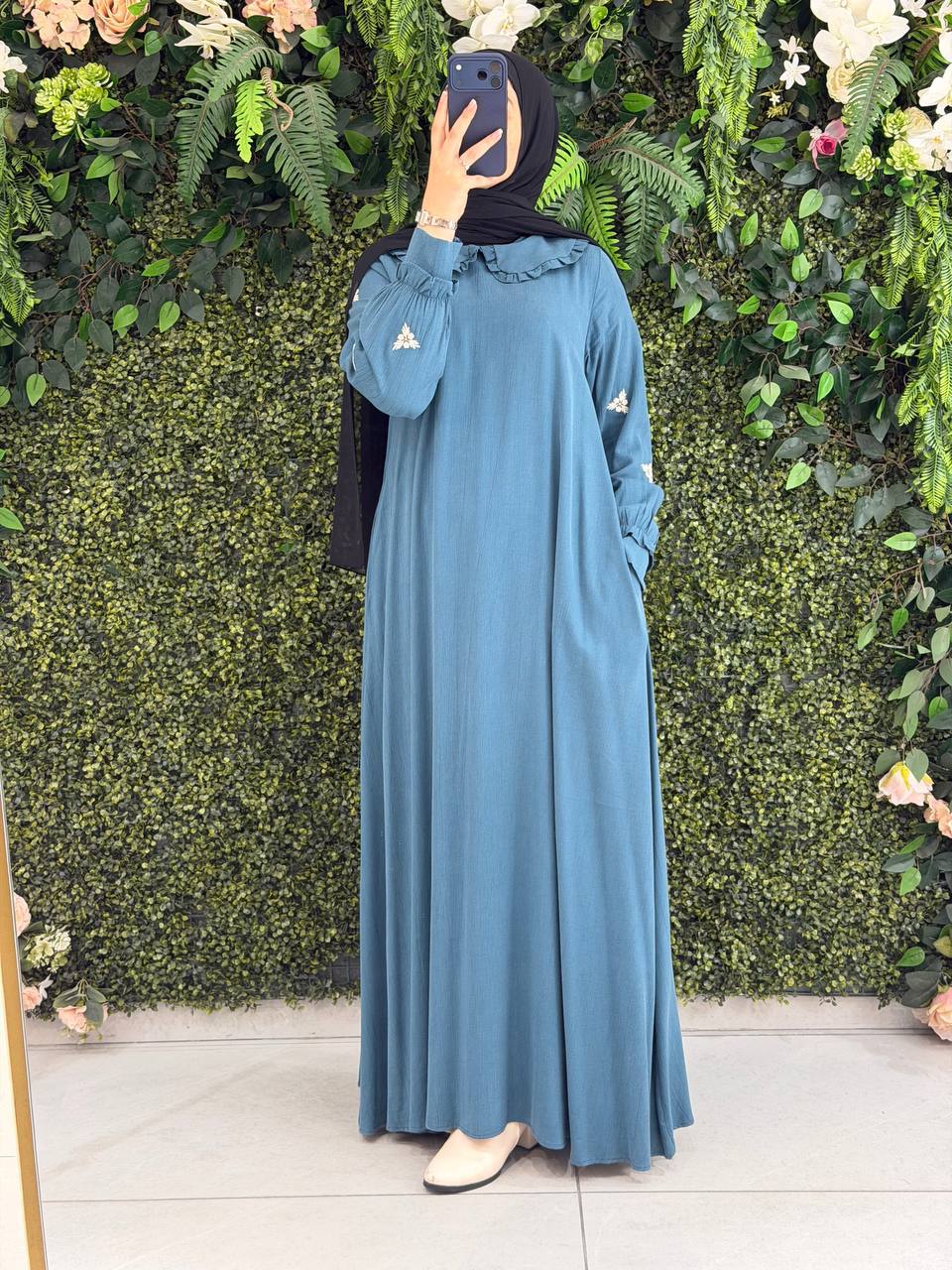 Modal Kupra Elbise 9157