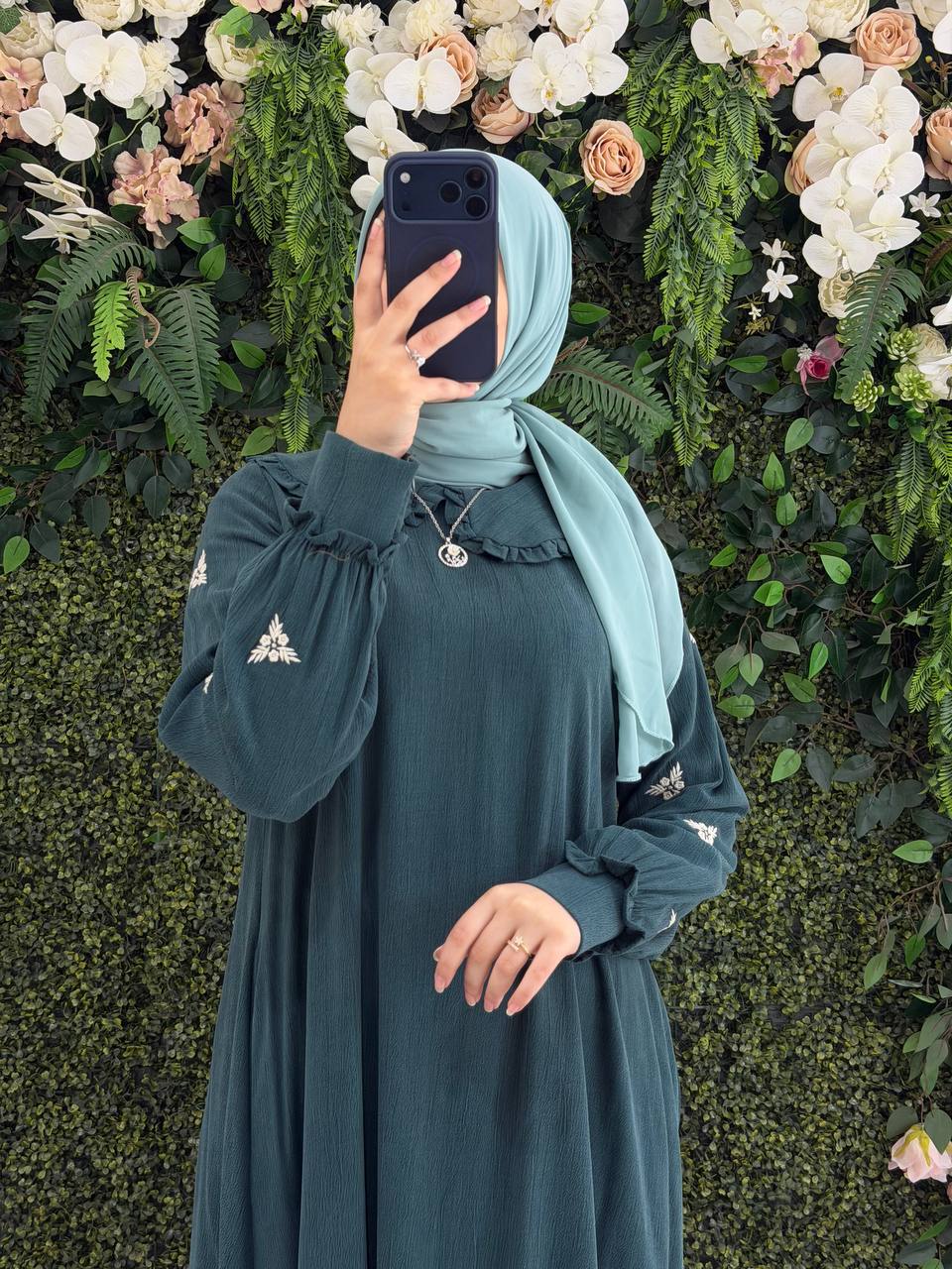 Modal Kupra Elbise 9157