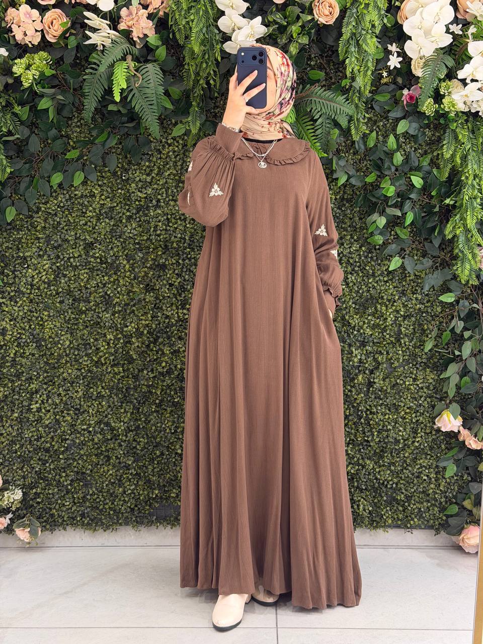 Modal Kupra Elbise 9157