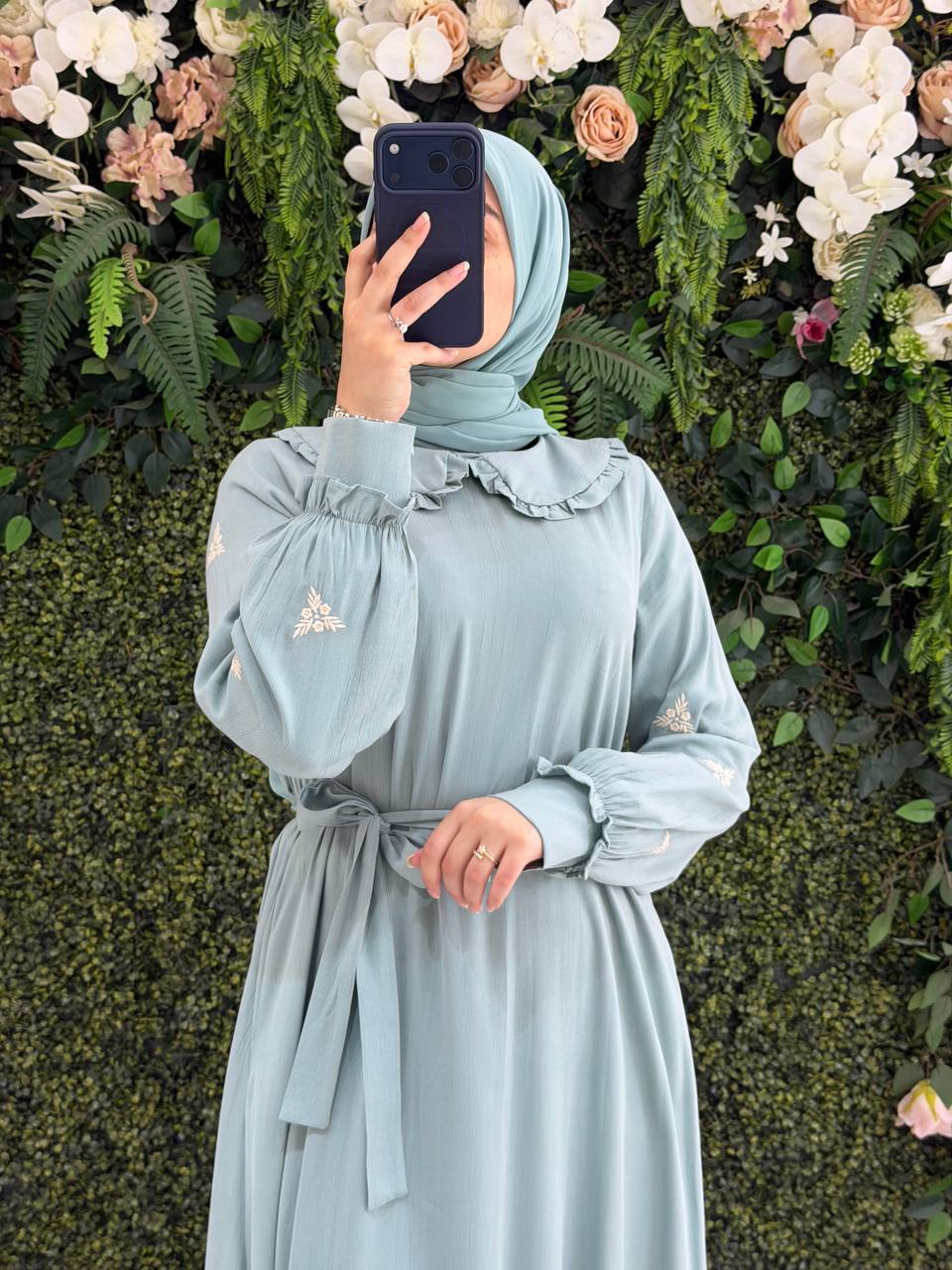 Modal Kupra Elbise 9157