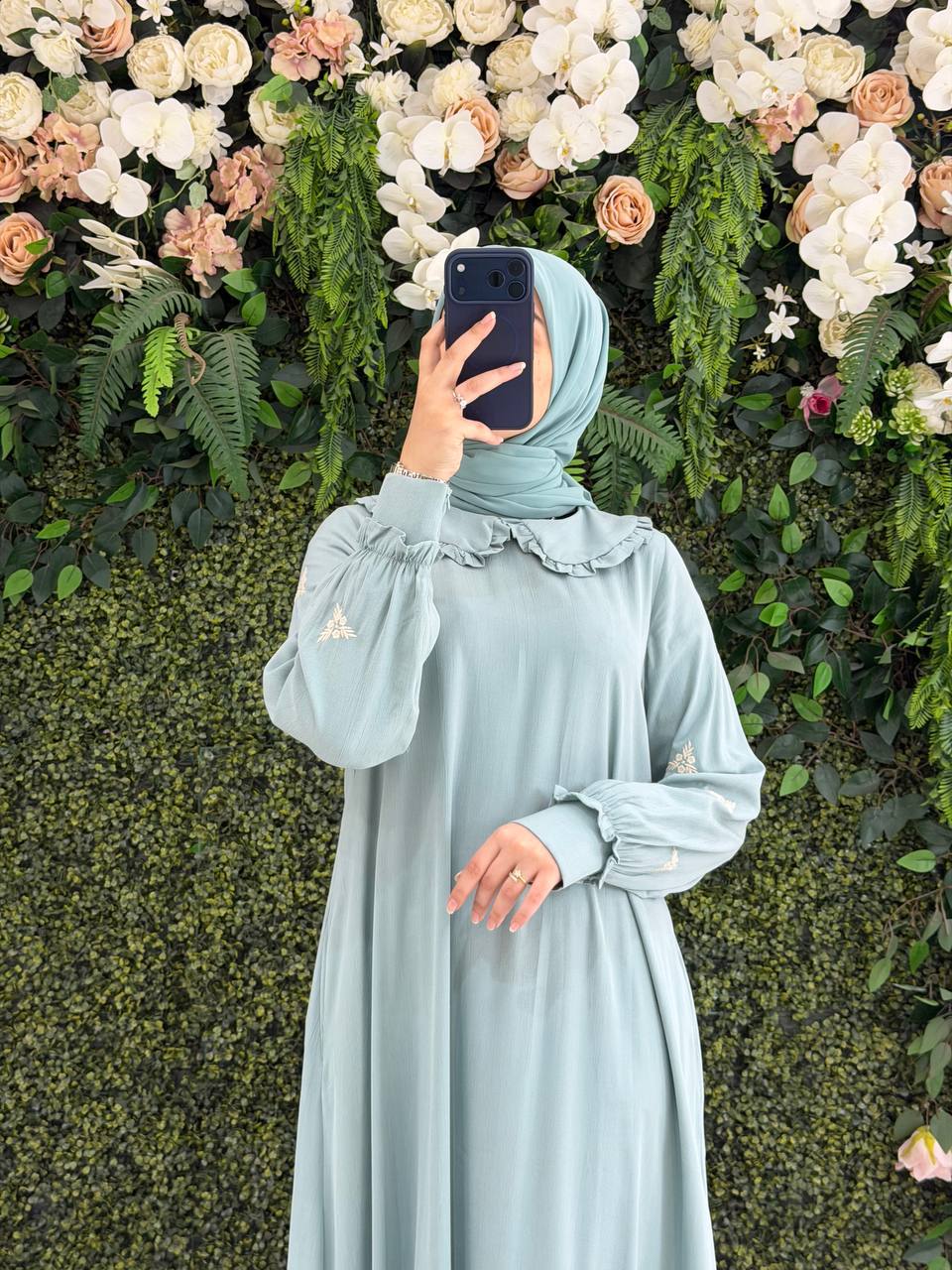 Modal Kupra Elbise 9157